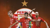 Persija Jakarta - Hanno Behrens, Abdulla Yusuf Helal, Michael Krmencik (Bola.com/Adreanus Titus)