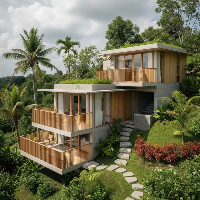 9 Model Rumah Minimalis di Lahan Miring yang Efisien