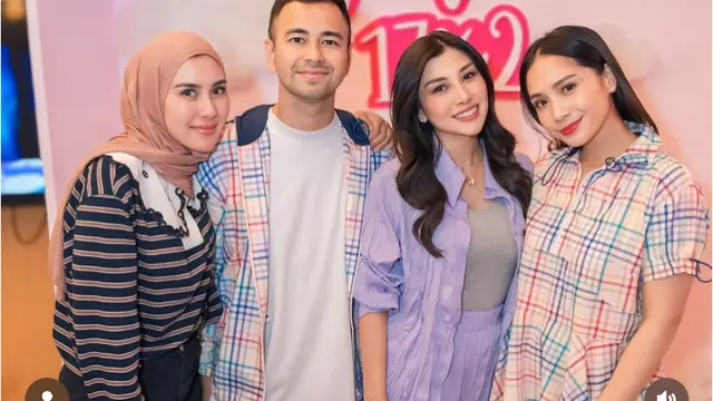 Tampilan Nagita Slavina di Kejutan Ulang Tahun Nisya Ahmad dan Syahnaz Sadiqah. [@syahnazs/@nissyaa]