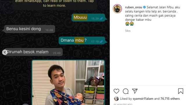 Ruben Onsu - Rachmawati Soekarnoputri (Foto: Instagram/@ruben_onsu)