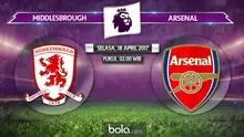 Premier League_Middlesbrough vs Arsenal (Bola.com/Adreanus Titus)
