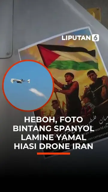 Heboh, Foto Bintang Spanyol Lamine Yamal Hiasi Drone Iran