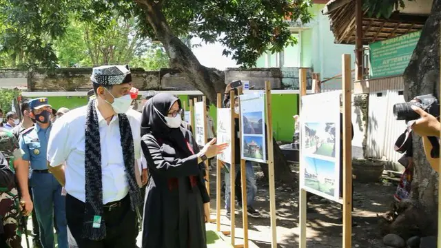 Menteri Koordinator Bidang Kemaritiman dan Investasi (Menko Marves) Luhut Binsar Pandjaitan meninjau gedung inggrisan gedung peninggalan sejarah di Banyuwangi (Istimewa)