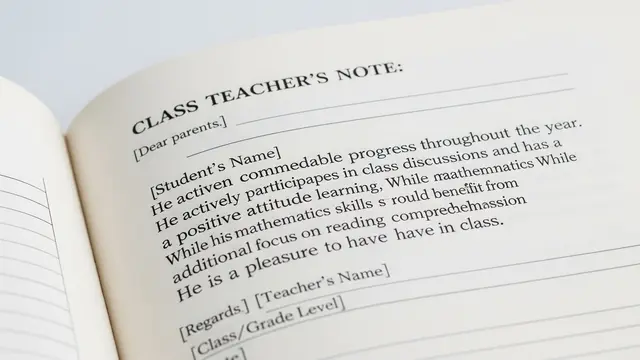 Catatan Wali kelas untuk Siswa