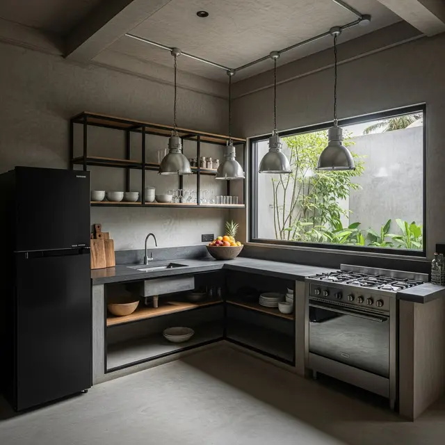 Model Dapur Minimalis Letter L yang Efisien dan Estetik