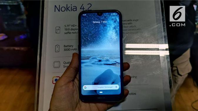 HMD Global resmi meluncurkan Nokia 4.2 di Indonesia. (Liputan6.com/ Andina Librianty)