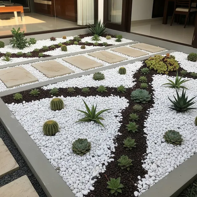 9 Desain Taman Kering Minimalis yang Aman dari Ular Tersembunyi, Ciptakan Hunian Aman