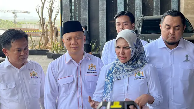 Ketua Umum KADIN Kaltim Donna Faroek di Istana Garuda, IKN, Selasa (30/7/2024).