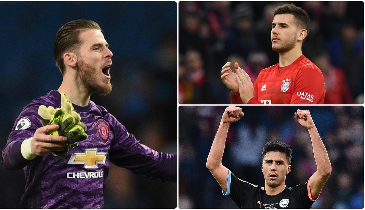 Atletico Madrid menjadi salah satu klub asal Spanyol yang banyak menghasilkan pemain-pemain berkualitas dari tempaan akademi milik mereka. Berikut pemain jebolan akademi Atletico Madrid yang jadi pemain andalan di klub lain. (kolase foto AFP)