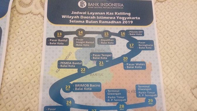 BI Yogyakarta bekerja sama dengan  perbankan membuka loket penukaran untuk wilayah Kota Yogyakarta dan sekitarnya sebanyak 92 titik. (Liputan6.com/ Switzy Sabandar)