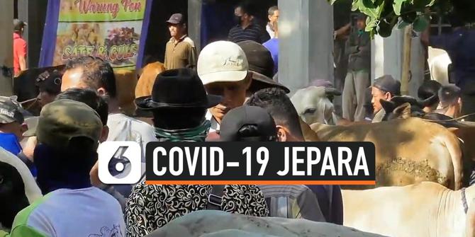 VIDEO: Jepara Zona Merah Covid-19, Pasar Dipenuhi Warga tanpa Masker