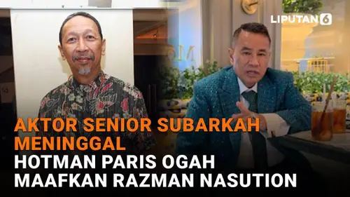 Aktor Senior Subarkah Meninggal, Hotman Paris Ogah Maafkan Razman Nasution