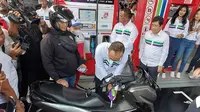 PT Pertamina Patra Niaga resmi menjual BBM Pertamax Green 95 dengan harga Rp 13.500 per liter mulai hari ini, Senin 24 Juli 2023. Foto: Arief R/Liputan6.com