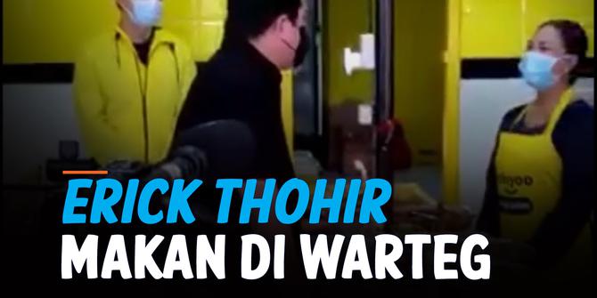 VIDEO: Ini Pesan Erick Thohir Kepada Pemilik Warteg