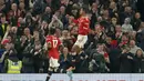 <p>MU kini mengemas 58 poin, namun tidak beranjak dari posisi kelima klasemen Liga Inggris. Langkah Setan Merah untuk tembus empat besar tetap sangat sulit mengingat masih harus bersaing dengan Arsenal dan Tottenham yang ada diatas mereka. (AP/Jon Super)</p>