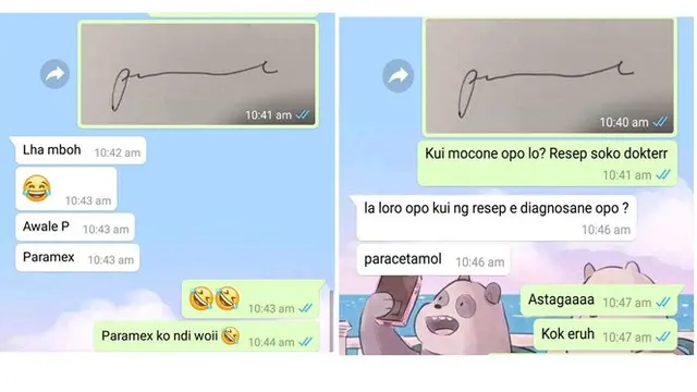 Tulisan dokter (Sumber: Twitter/@alvrzkagh)
