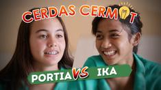 Portia Louise Vs kapten Timnas U-16 putri, Shafira Ika Putri bermain kuis Cerdas Cermat