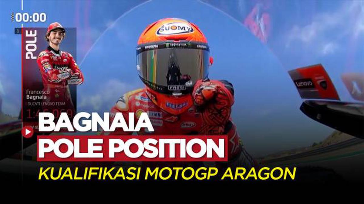 VIDEO: Francesco Bagnaia Pimpin Pole Position MotoGP Aragon 2022
