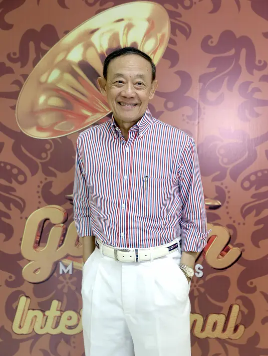 Jose Mari Chan saat merasa terhormat menjadi salah satu pengisi acara rangkaian HUT Indosiar ke 22. Ia berharap Golden Memories terus berlangsung dan konsisten. (Nurwahyunan/Bintang.com)