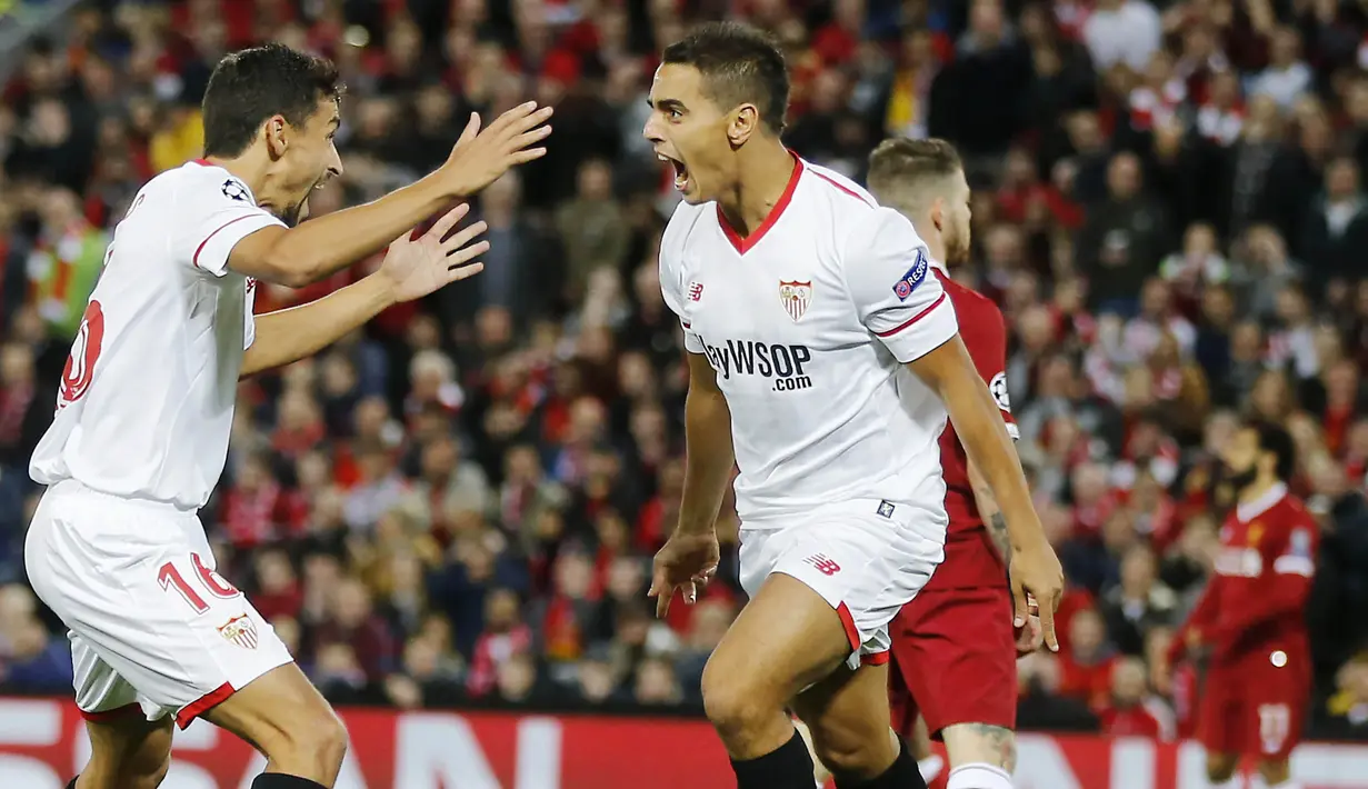 7. Wissam Ben Yedder - Liverpool. (AP/Frank Augstein)
