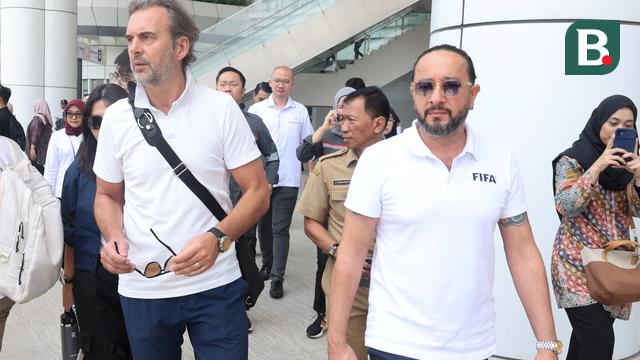 FOTO Delegasi FIFA menjajal kereta cepat Jakarta-Bandung yaitu Whoosh