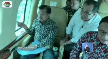 Pagi tadi (28/1), Wapres JK memantau kemacetan yang terjadi di wilayah Jakarta, Bogor, Depok, Tangerang, dan Bekasi, dengan menggunakan helikopter TNI AU.