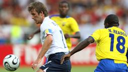 Saat itu, Timnas Inggris tengah menghadapi Ekuador di babak 16 besar. (AFP/Valery Hache)