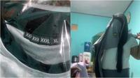 Viral siswa SMA dapat baju olahraga ukuran 10 kali X. (Sumber: TikTok/mehahaw)