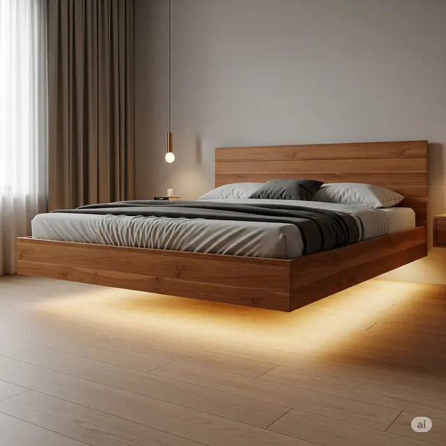 Gambar Model Tempat Tidur Kayu Jati. Foto: Gemini