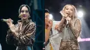 Anya Geraldine dan Bunga Citra Lestari ternyata punya kesamaan selera soal busana panggung. Keduanya nampak tampil kembar kenakan dress animal print [@anyageraldine @itsmebcl]