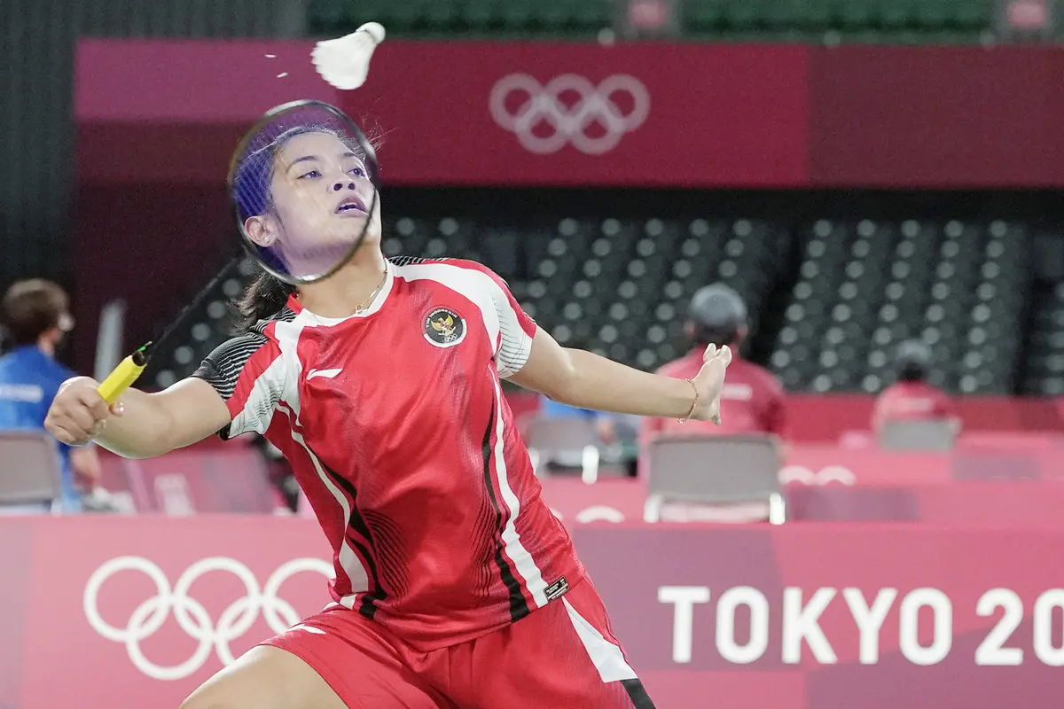 Foto: Gregoria Mariska Tunjung Tumbangkan Wakil Myanmar di Babak Penyisihan Grup M Olimpiade Tokyo 2020