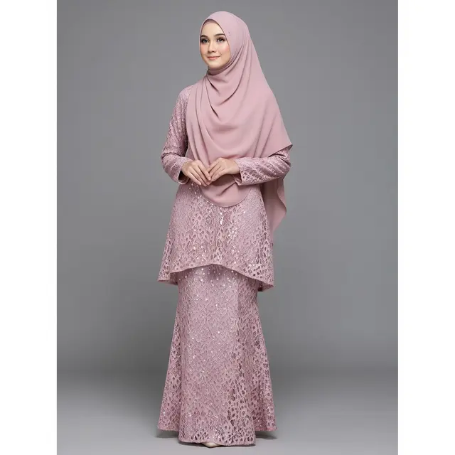 Gamis Semi-Mermaid with Pearl Payet