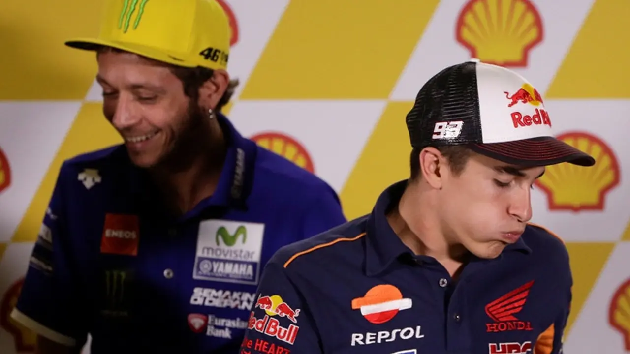 Valentino Rossi dan Marc Marquez