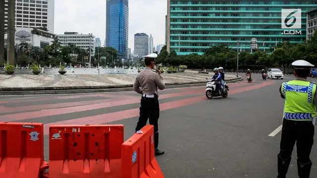 Pihak kepolisian telah menyiapkan rekayasa lalu lintas di sekitar Istana Kepresidenan, Jakarta Pusat. 