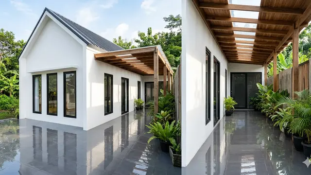 Inspirasi Rumah Kecil dengan Lorong Angin. Gemini