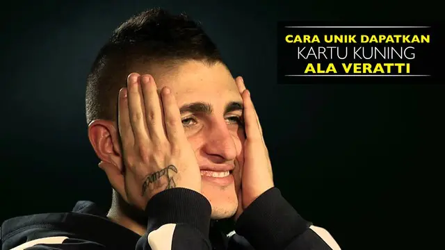 Video cara unik gelandang PSG, Marco Veratti saat melawan Bastia yang berujung dengan kartu kuning.
