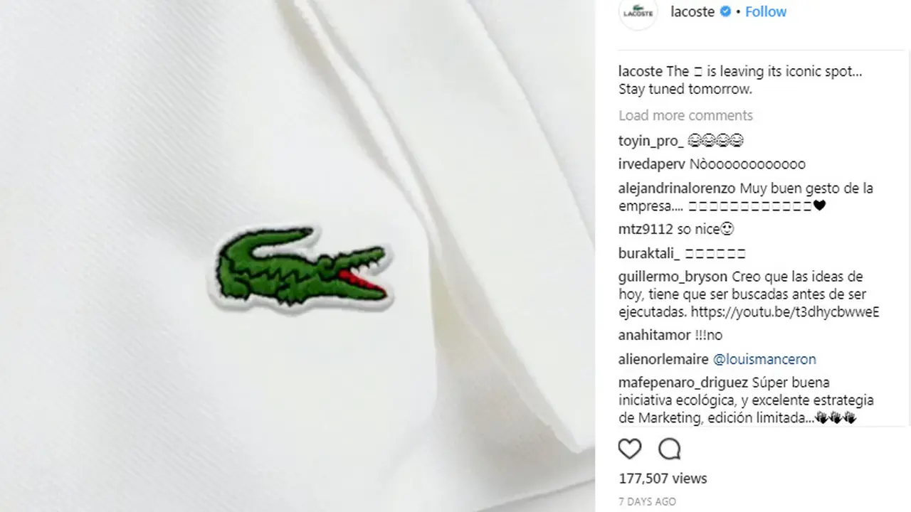 Lacoste Ganti Logo Buaya untuk Membantu Spesies yang Terancam Punah