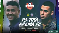 Shopee Liga 1 - PS Tira Vs Arema FC - Head to Head Pemain (Bola.com/Adreanus Titus)