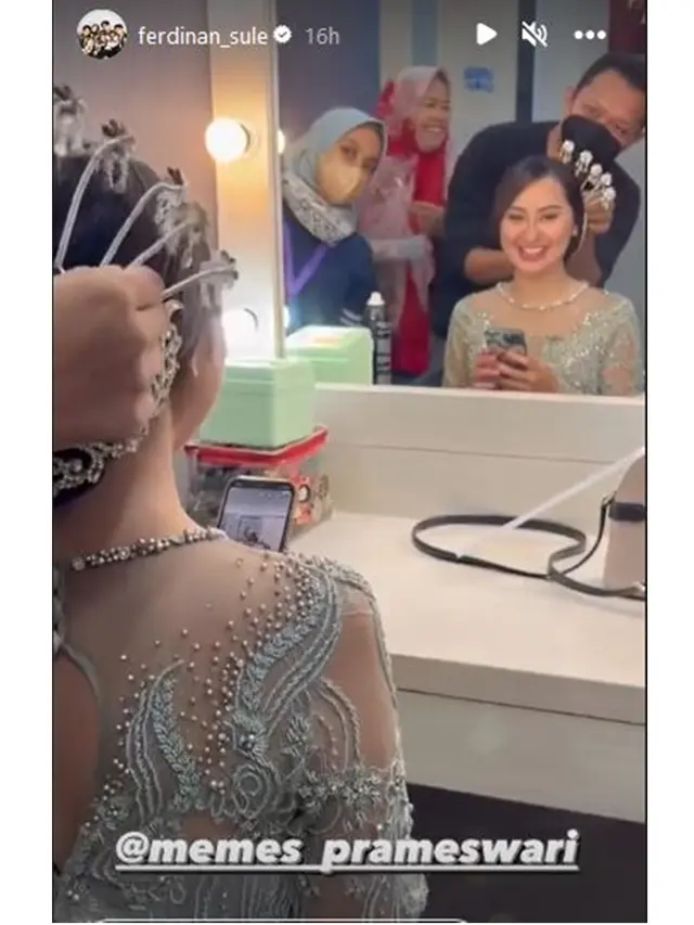 6 Potret Sule dan Memes Prameswari Pamer Pakai Baju Pengantin, Tampil Serasi