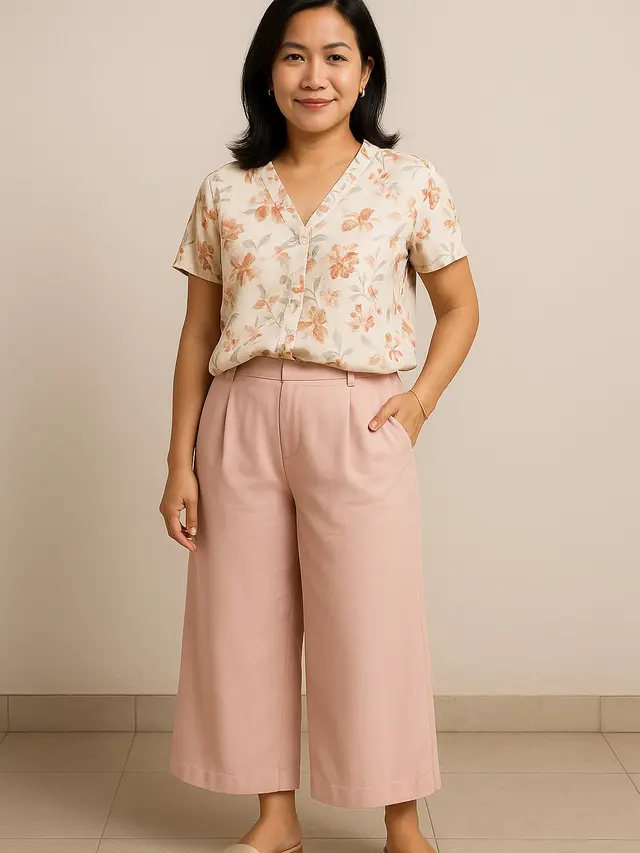 Bawahan yang Cocok dengan Blouse Motif Bunga (Foto: ChatGPT)