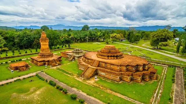 Komplek Candi Muara Takus yang menjadi lokasi puncak perayaan Waisak.