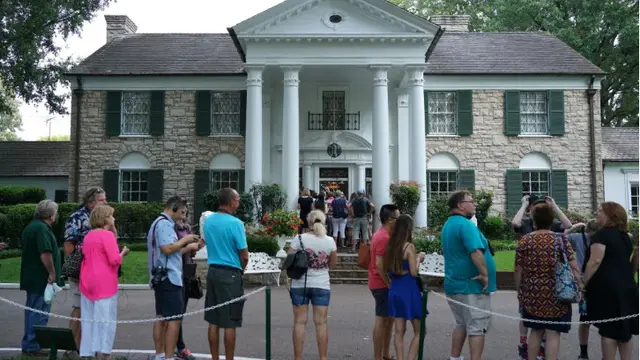 Graceland, Rumah Elvis Presley di Memphis. AFP PHOTO / MANDEL NGAN