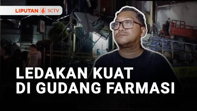 Sebuah bangunan empat lantai yang dijadikan sebagai gudang farmasi di kawasan Pondok Aren, Tangerang Selatan, porak-poranda akibat ledakan kuat. Polisi memastikan ledakan terjadi bukan akibat bom atau bahan peledak.