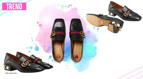 Sepatu loafers top gucci