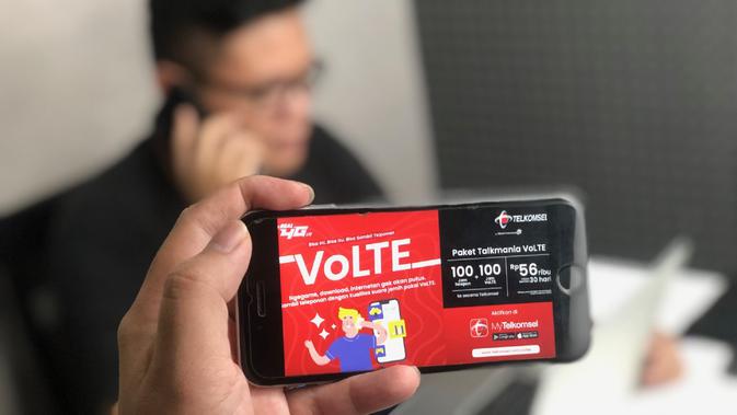Telkomsel kini memiliki layanan panggilan suara berbasis jaringan internet 4G LTE, VoLTE. Layanan bisa digunakan oleh pengguna yang ada di Jakarta, Depok, Tangerang, Bekasi, dan Surabaya (Foto: Telkomsel)