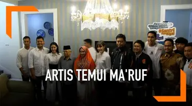 Cawapres Ma'ruf Amin kedatangan Maudy Koesnaedy dan Olga Lydia hari Sabtu (30/3) pagi. Mereka sampaikan dukungan jelang pelaksanaan debat pilpres keempat.