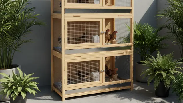 Desain Kandang Ayam Kampung Produktif. AI