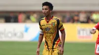 Bayu Pradana menjawab kans dipanggil pelatih Timnas U-22 Indonesia. (Liputan6.com/Helmi Fithriansyah)
