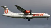 Belum kelar urusan Batik Air, pesawat Lion Grup lainnya yakni Wings Air menabrak rambu bandara. 