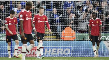 Foto: Barisan Belakang Kacau Balau, Manchester United Digasak Leicester City di Liga Inggris